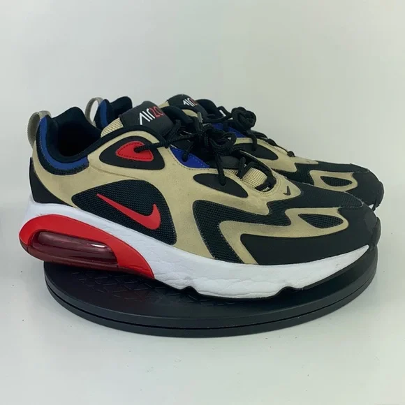 Nike Air Max 200 Gold/Red Athletic Running Shoes AQ2568-700 Men's Size 11 - Picture 3 of 11